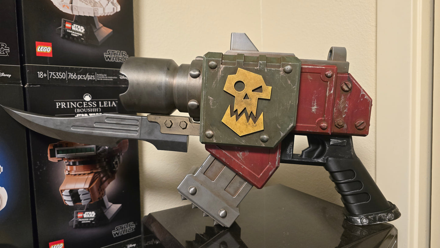 3D-Printed Warhammer 40K Ork Slugga Prop Replica