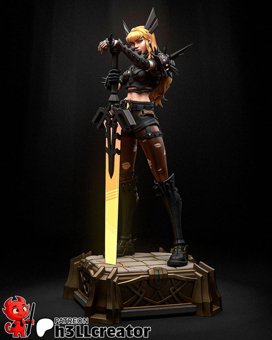 Magik statue (Unpainted) | Marvel Rivals | Resin 3D Printed Model