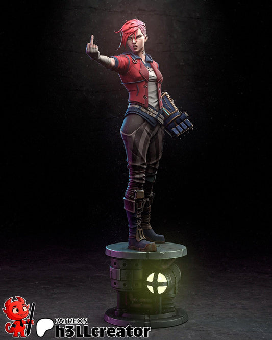 Vi Figure (unpainted) | Arcane | Resin 3D Printed Model | DIY Kit