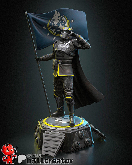 Hell Diver (Unpainted)|  1:12 Scale | Resin 3d printed Model | DIY kit