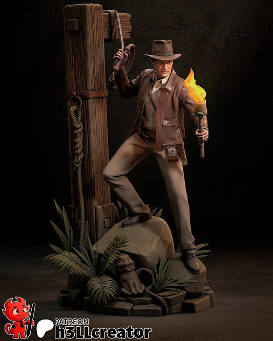 Indiana Jones (Unpainted) | Resin 3d printed Model | DIY kit