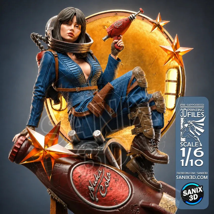 Fallout LUCY  (Vault 33)  ( Nuka Girl ) Figure (Unpainted) | Fallout | Resin 3d printed Model | DIY kit (Copy)