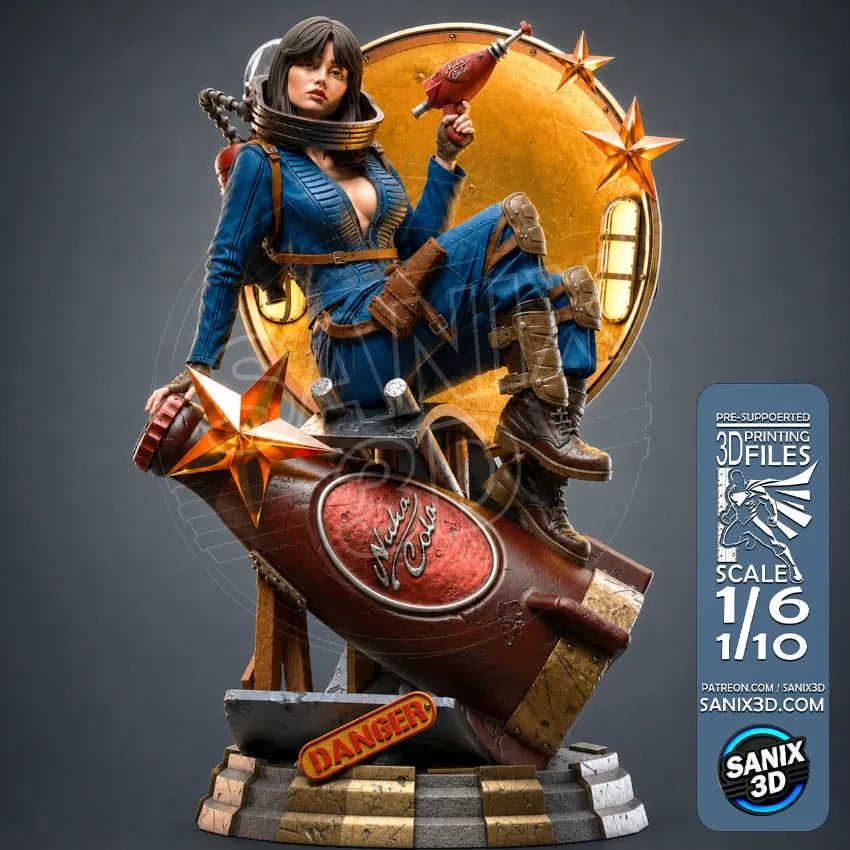 Fallout LUCY  (Vault 33)  ( Nuka Girl ) Figure (Unpainted) | Fallout | Resin 3d printed Model | DIY kit (Copy)