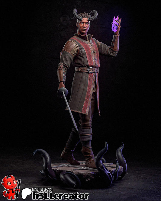 Wyll (Unpainted) | Baldur’s Gate 3  |  1:12 Scale | Resin 3d printed Model | DIY kit