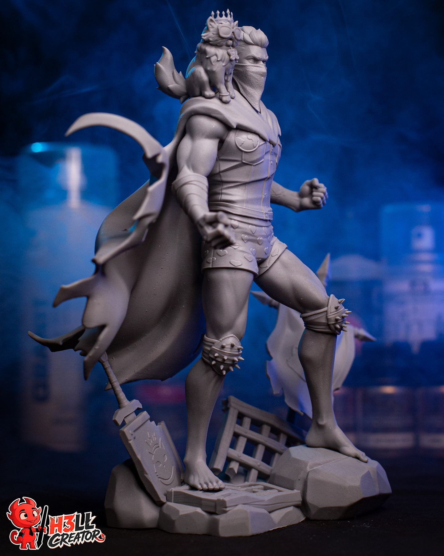 Princess Donut & Carl (Unpainted) | Dungeon Crawler Carl | Resin 3D Printed Model | DIY Kit