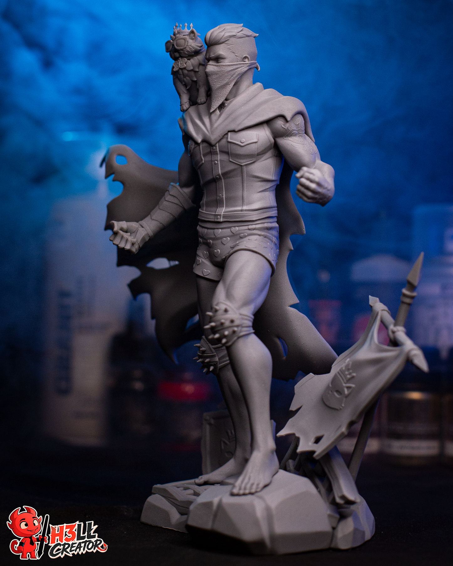 Princess Donut & Carl (Unpainted) | Dungeon Crawler Carl | Resin 3D Printed Model | DIY Kit