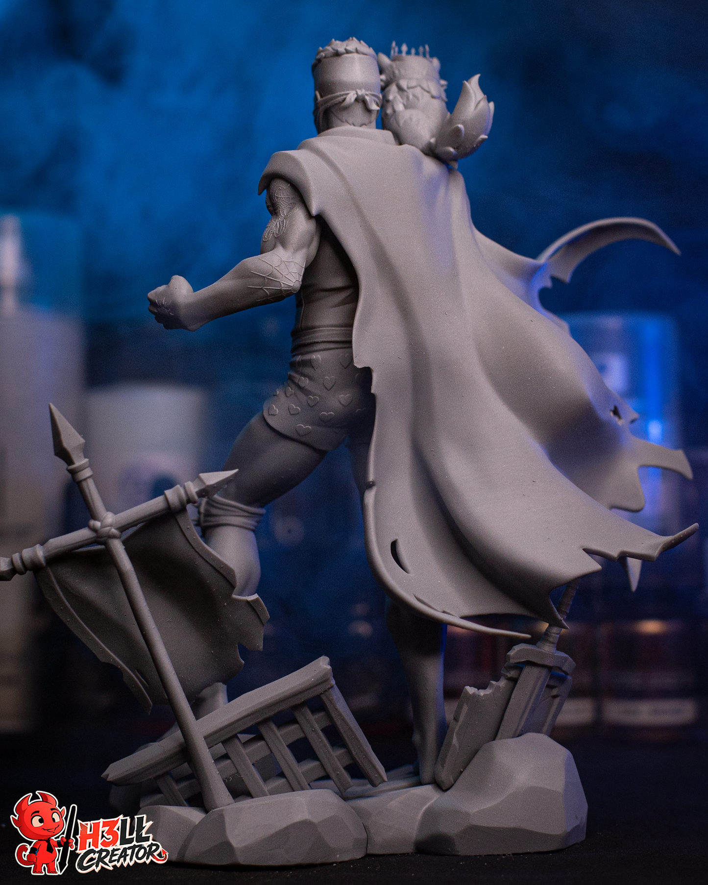 Princess Donut & Carl (Unpainted) | Dungeon Crawler Carl | Resin 3D Printed Model | DIY Kit