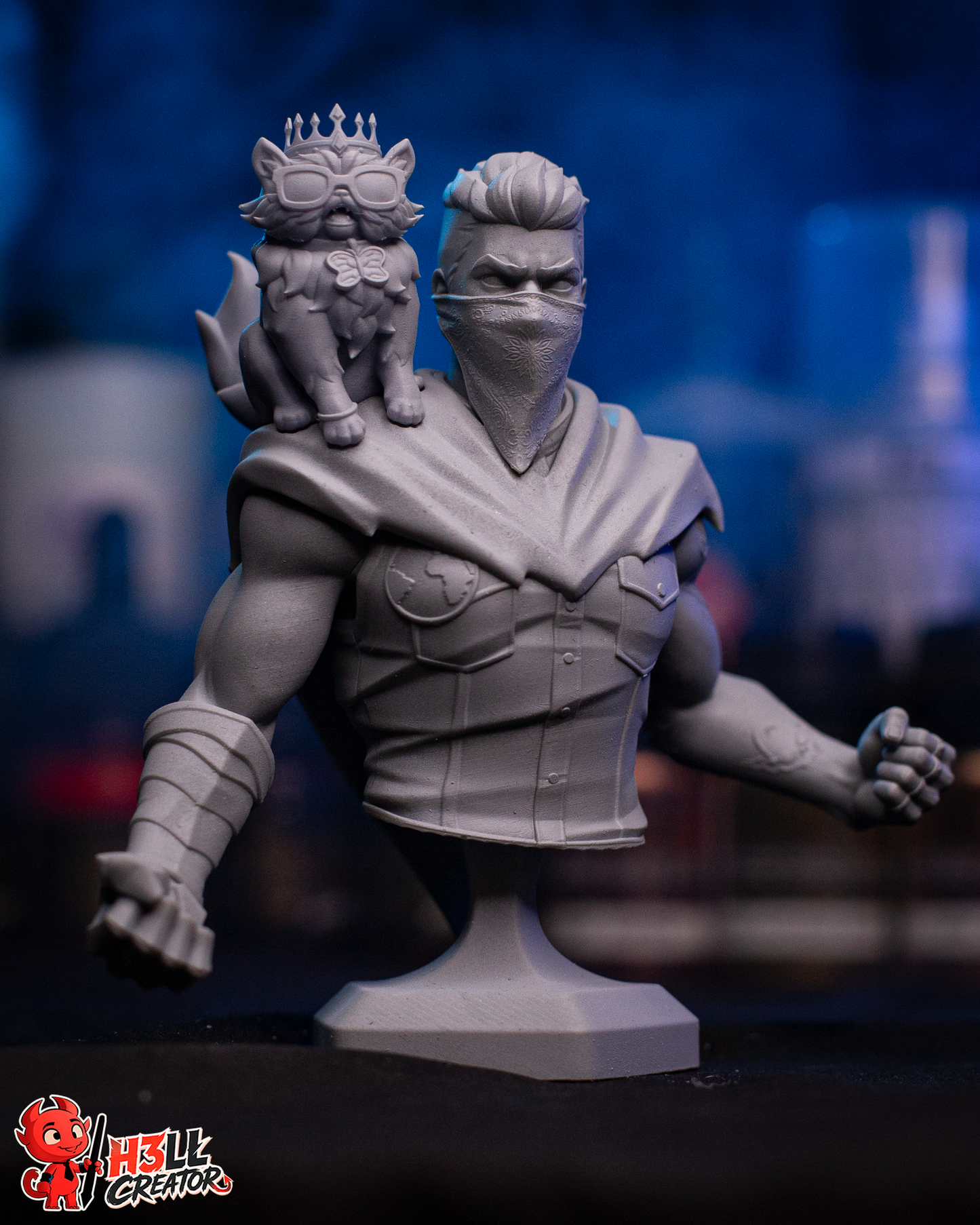 Princess Donut & Carl (Unpainted) | Dungeon Crawler Carl | Resin 3D Printed Model | DIY Kit