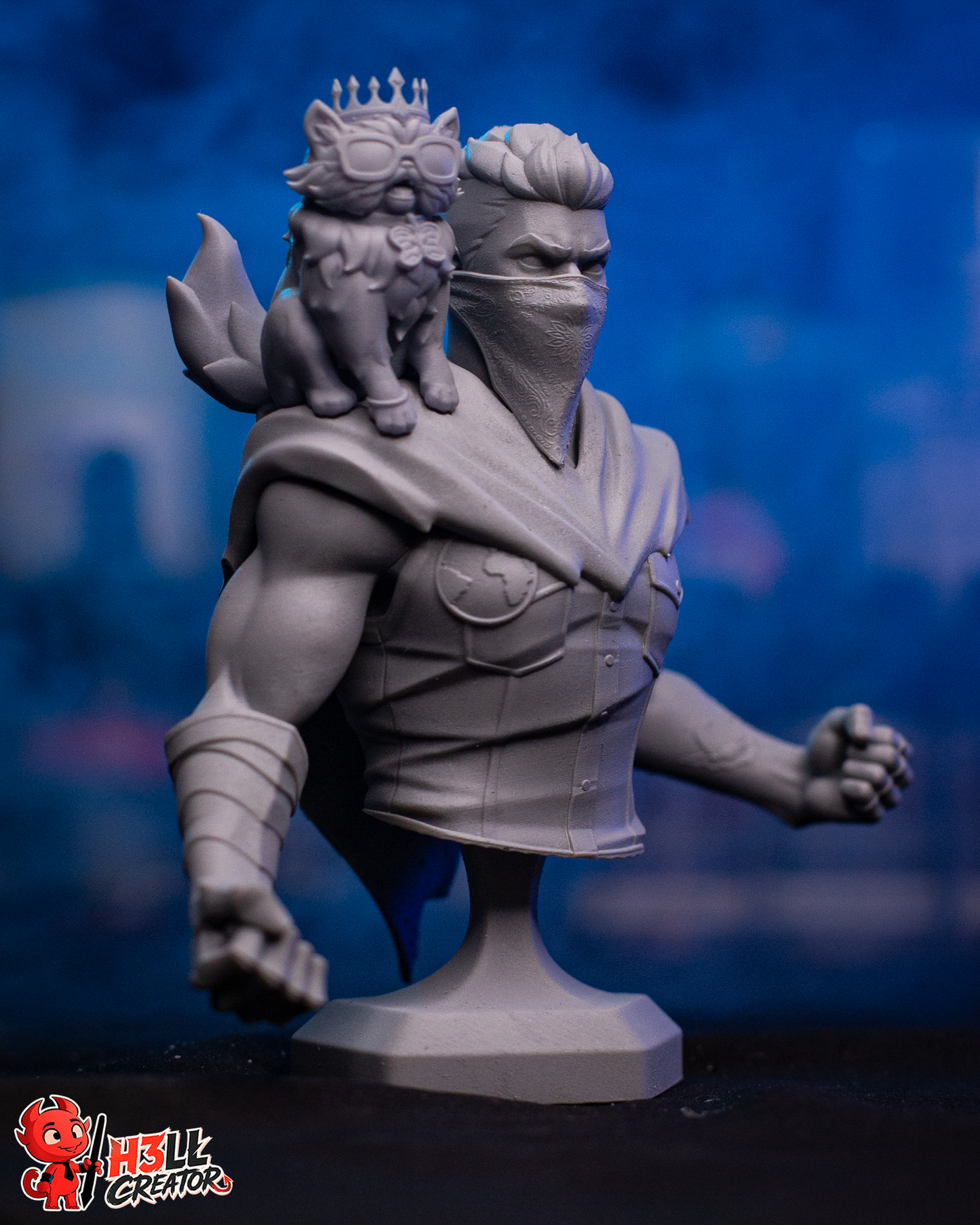 Princess Donut & Carl (Unpainted) | Dungeon Crawler Carl | Resin 3D Printed Model | DIY Kit