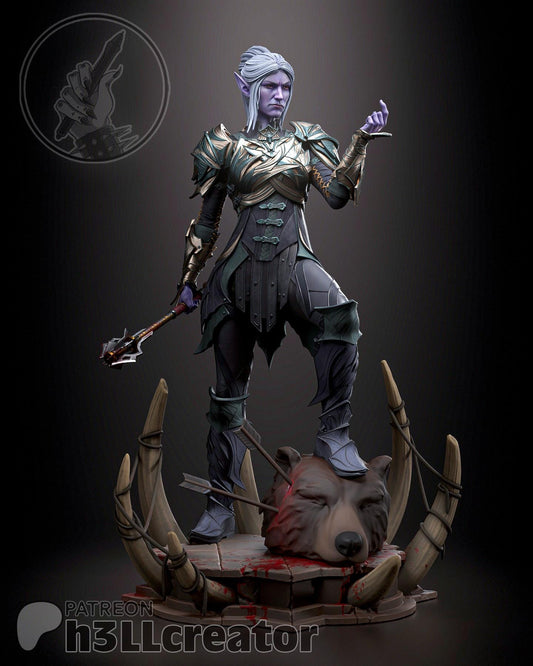 Minthara (Unpainted) | Baldur’s Gate 3  |  1:12 Scale | Resin 3d printed Model | DIY kit