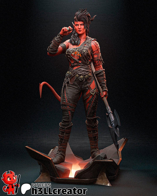 Karlach (Unpainted) | Baldur’s Gate 3  |  1:12 Scale | Resin 3d printed Model | DIY kit