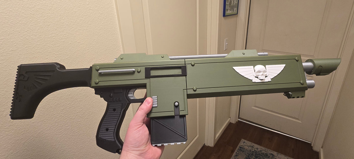 3D-Printed Warhammer 40k Imperial M36 Lasgun 3D printed cosplay prop