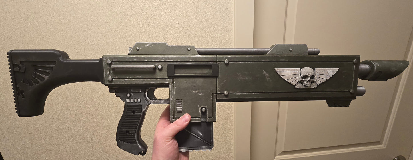 3D-Printed Warhammer 40k Imperial M36 Lasgun 3D printed cosplay prop