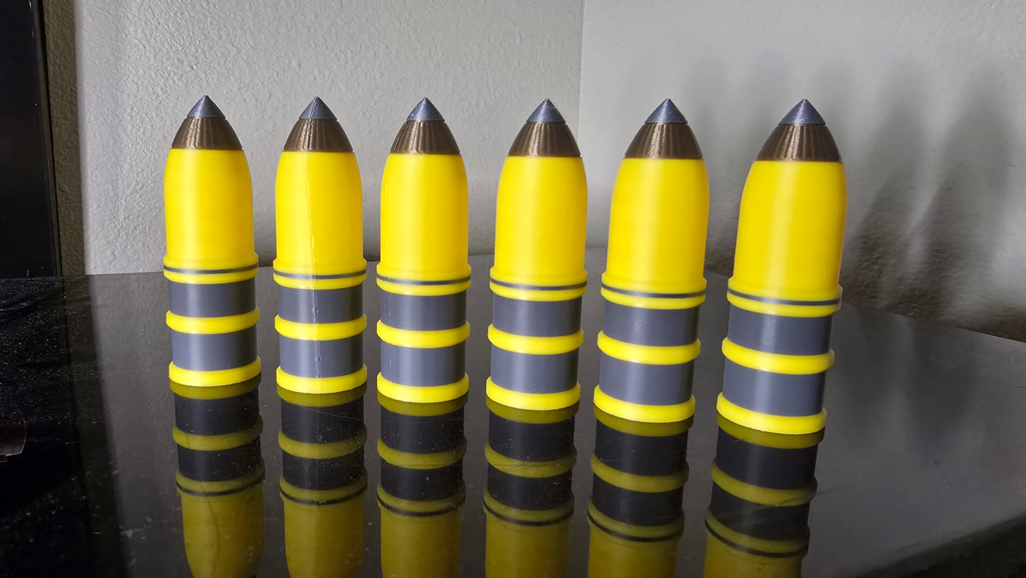 3D-Printed Warhammer 40k Bolter Shells – Set of 6 or 12